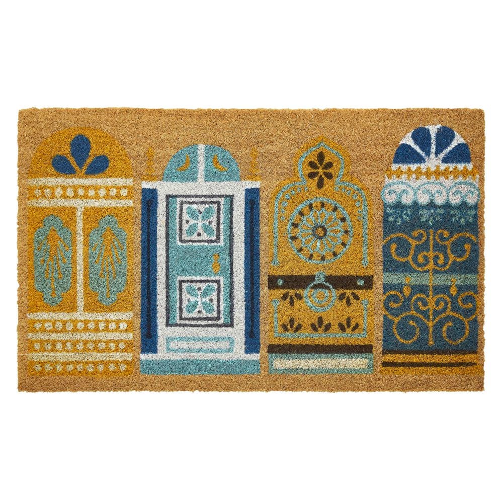 Fancy Doors 18 in. x 30 in. Coir Indoor/Outdoor Door Mat Multi-Colored price history on PriceWatchPro