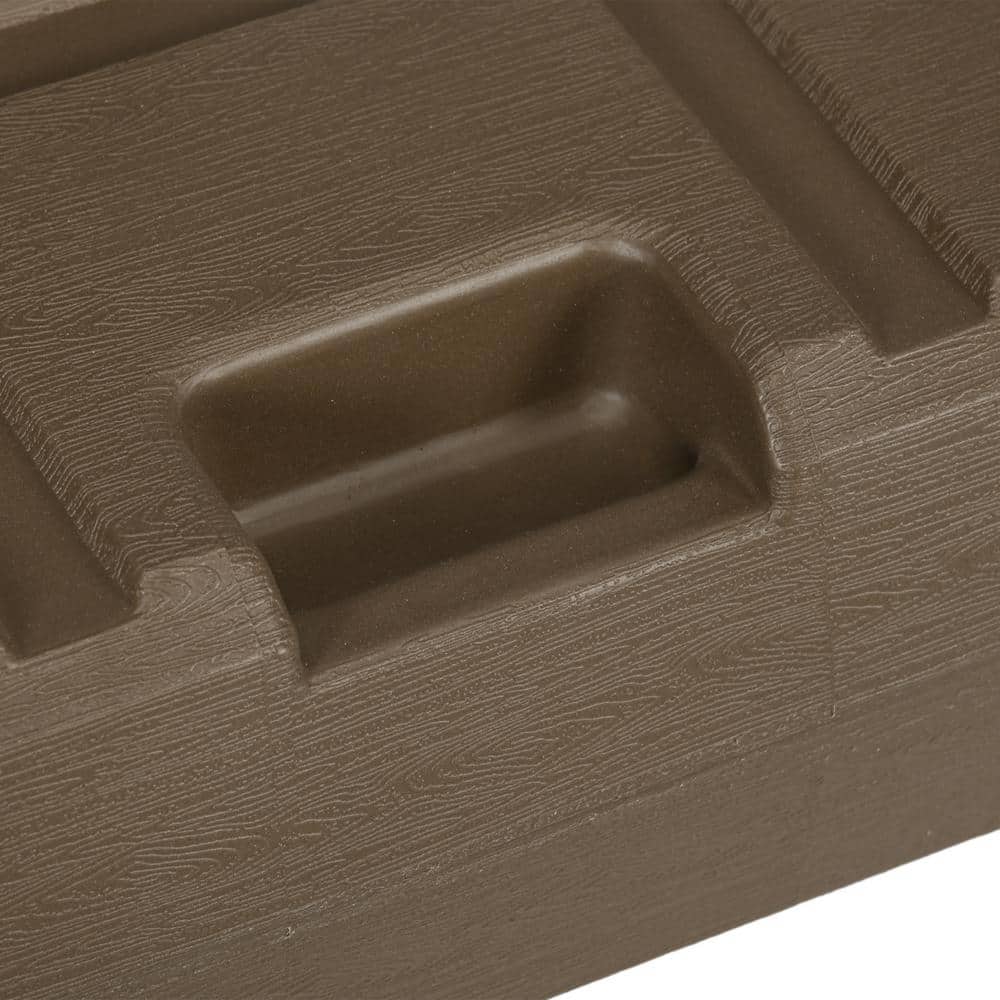 Brown Fillable HDPE Umbrella Base with Steel Holder