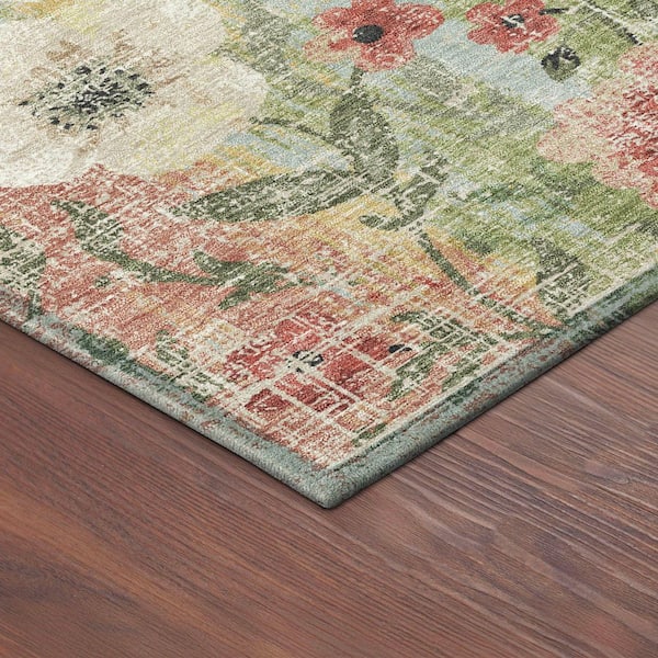 Chantille Machine Washable Indoor/Outdoor Abstract ACN2403 Tan 5 ft. x 7 ft. 6 in. Area Rug