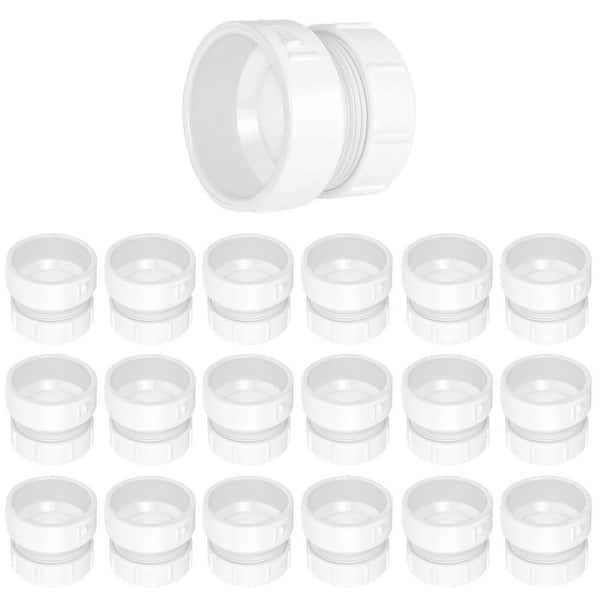 PLUMBFLEX 1-1/2 in. White Rigid PVC DWV Trap Adapter, 0.19 ft