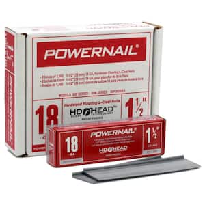 1-1/2 in. 18-Gauge Powercleats Hardwood Flooring Nails 5000 per Box