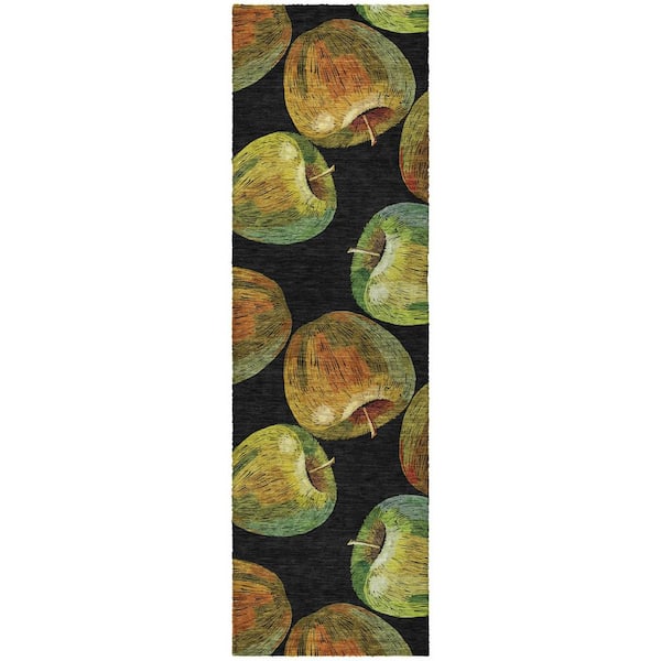 Dream Shag Premium Machine Washable Abstract ADS163 Midnight 2 ft. x 7 ft. Runner Rug