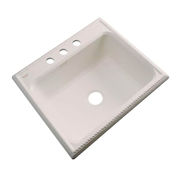 Thermocast Wentworth Drop-In Acrylic 25 in. 3-Hole Single Bowl Kitchen Sink in Desert Bloom