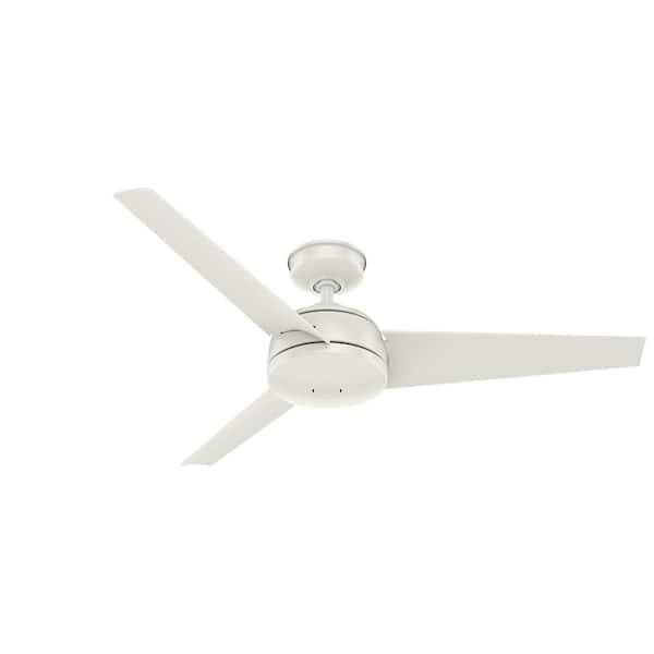 Hunter Trimaran 52 in. Indoor/Outdoor Fresh White Ceiling Fan with Wall Switch For Patios or Bedrooms