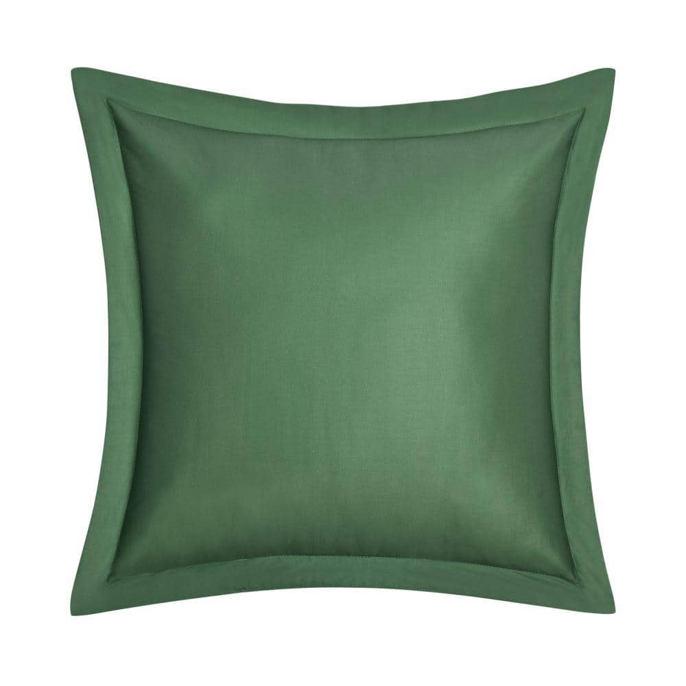 Claudia Green Cotton Square Decorative Throw Pillow 20 x 20 in.