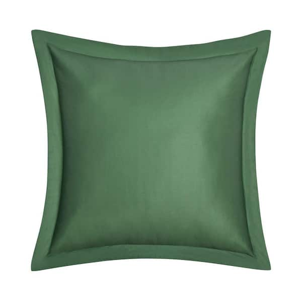 Claudia Green Cotton Square Decorative Throw Pillow 20X20 292301520SQ   Throw Pillows 292301520sq 64 600 