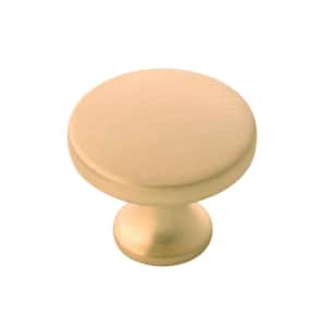 Forge Collection 1-3/8 in. Dia Brushed Golden Brass Cabinet Door and Drawer Knob (10-Pack)