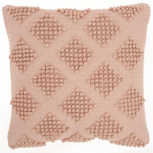 Mina Victory Lifestyles Blush 18 in. x 18 in. Throw Pillow