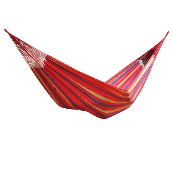 Vivere 13 ft. Brazilian Cotton Double Hammock in Regal Red