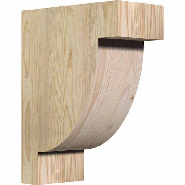 Ekena Millwork 6 in. x 12 in. x 16 in. Douglas Fir Alpine Rough Sawn Corbel