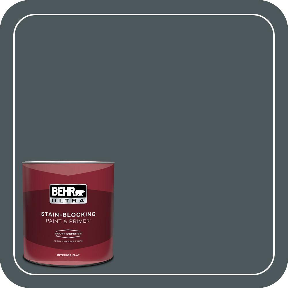 1 qt. #N470-7 Submarine Gray Extra Durable Flat Interior Paint & Primer price history on PriceWatchPro