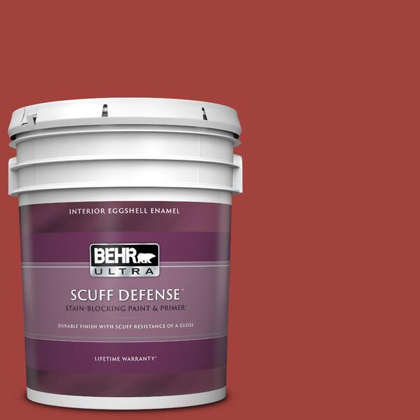 BEHR ULTRA 5 gal. Home Decorators Collection #HDC-SM16-12 Tomato Slices Extra Durable Eggshell Enamel Interior Paint & Primer