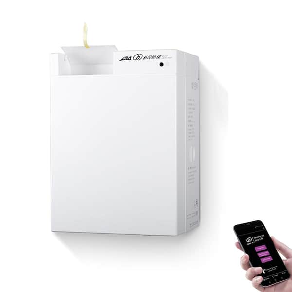 Unbranded 323 sq.ft. H13 HEPA - True Filter Wall Mounted Air Purifier in White with 99.97% PM2.5 Filtration Efficiency, Need Punch