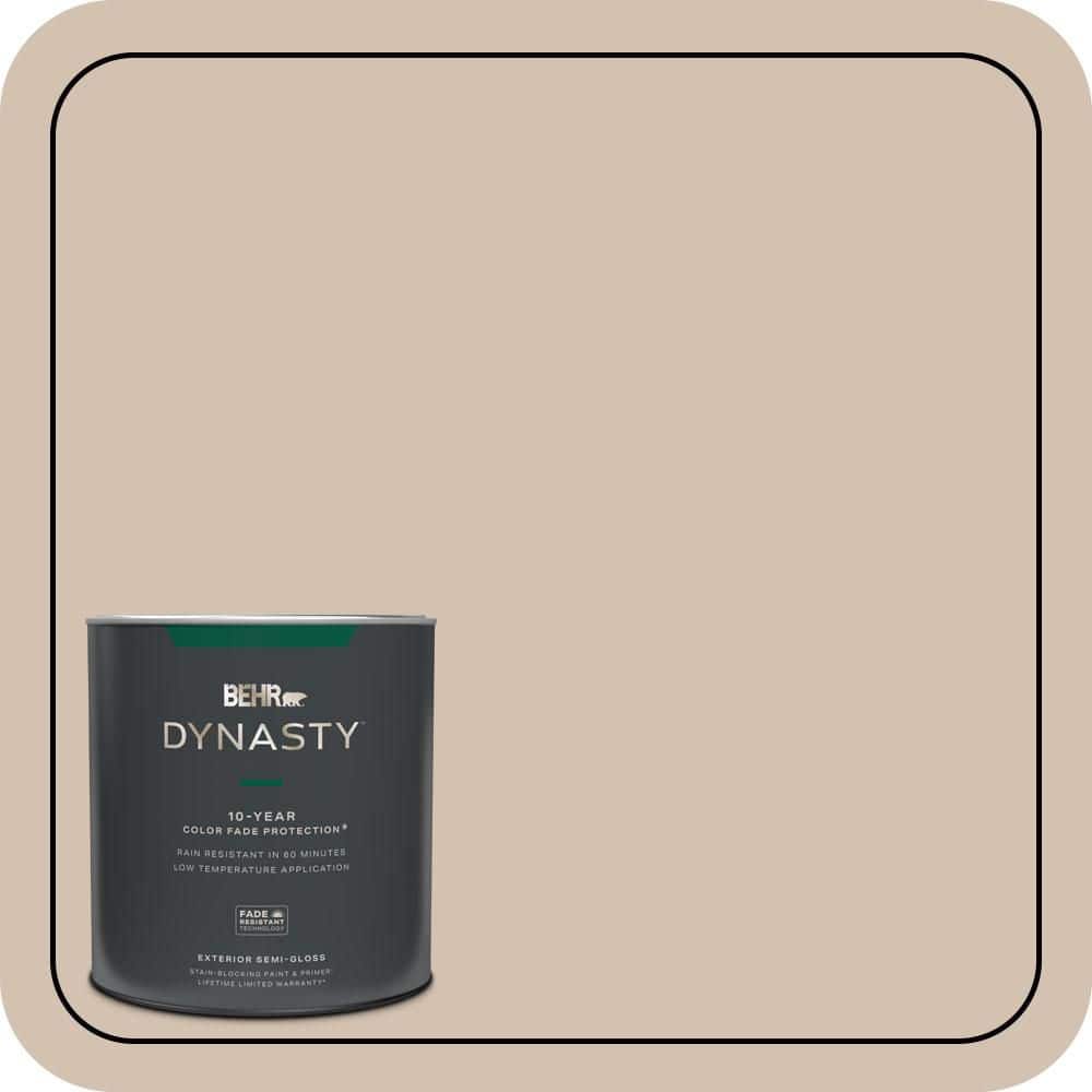 1 qt. Home Decorators Collection #HDC-AC-04 Avenue Tan Semi-Gloss Exterior Stain-Blocking Paint & Primer price history on PriceWatchPro