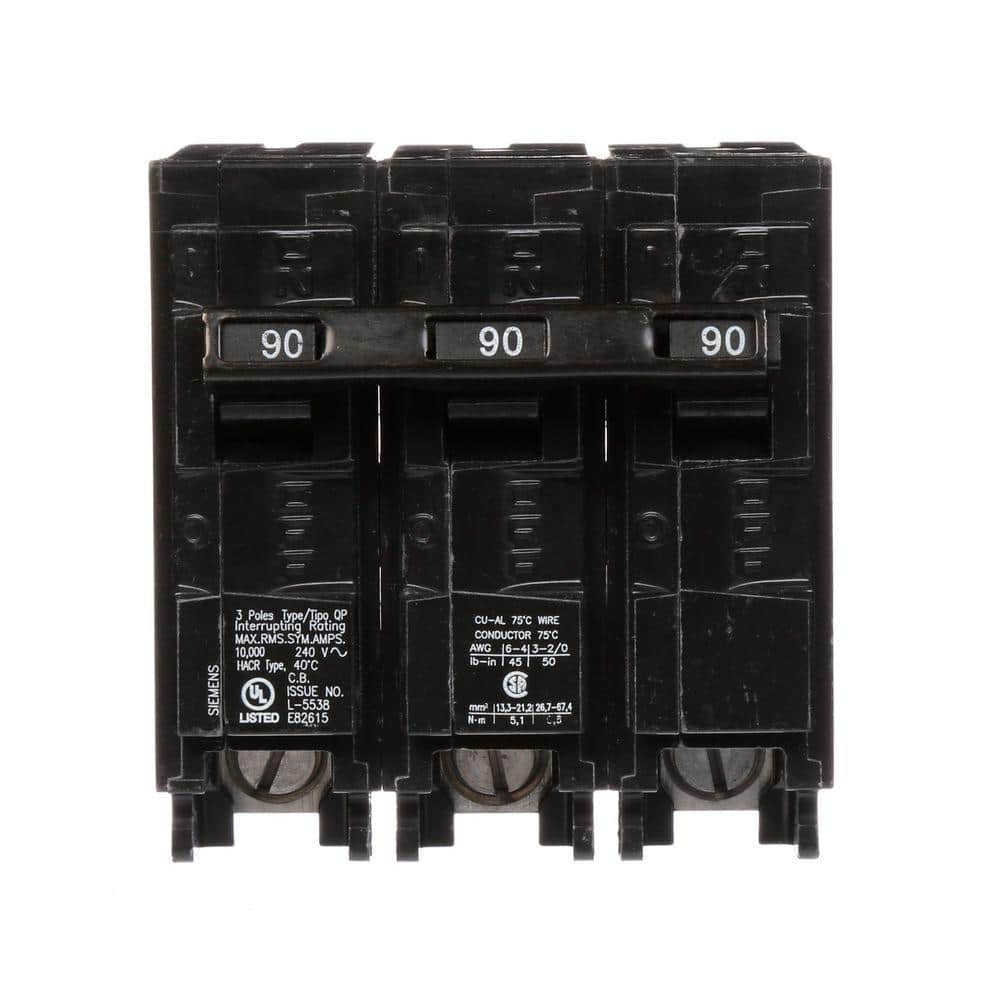 90 Amp 3-Pole Type QP Plug-In Circuit Breaker price history on PriceWatchPro