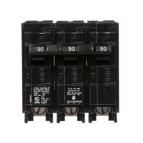 Siemens 90 Amp 3-Pole Type QP Plug-In Circuit Breaker