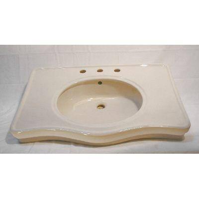 Elizabethan Classics English Turn Console Vessel Sink in Bisque
