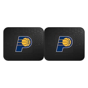 NBA Indiana Pacers Black Heavy Duty 2-Piece 14 in. x 17 in. Vinyl Utility Mat