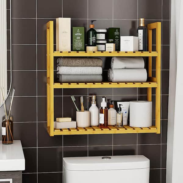 Buy XBEY Bathroom Storage Human Hook Rack Floating Shelf Simple