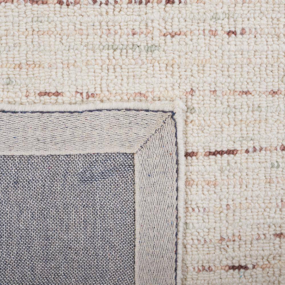 Ivory Elegance Abstract Hand-Tufted Wool Rug - 6' x 9'