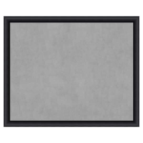 Amanti Art Nero Black 43 in. x 35 in. Framed Magnetic Board