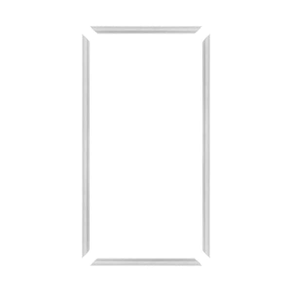 Trim Fast 5/8 in. D x 24 in. W x 48 in. L Unfinished Polystyrene, Pre-Mitered, Wall Panel Moulding Frame, Peel Stick