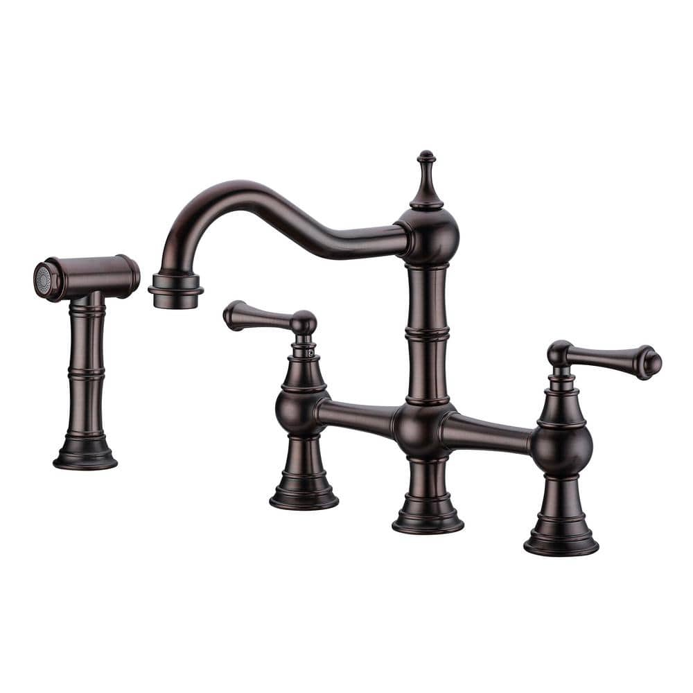 Brass Deck Mount Kitchen Sink Faucets