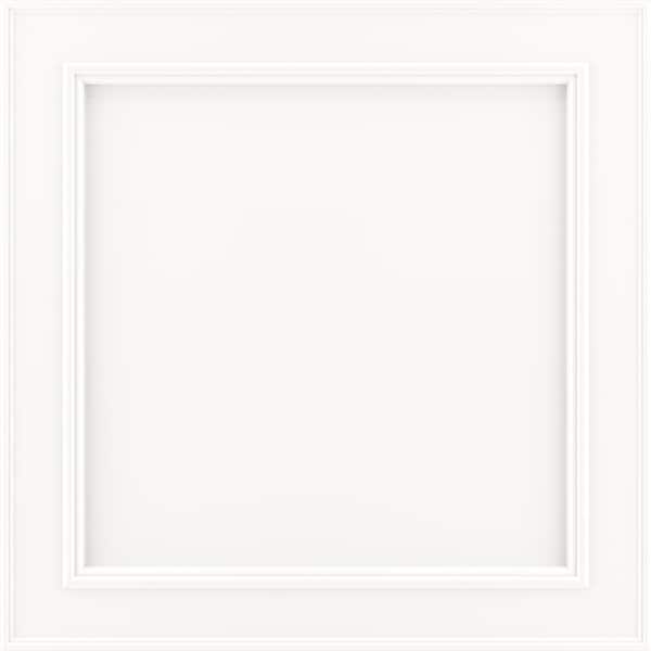 American Woodmark Brookland 11 9/16-in. W x 3/4-in. D x 11 1/2-in. H in Painted Linen Cabinet Door Sample