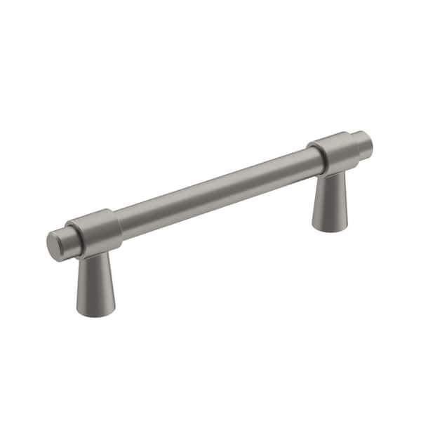 Destine 3-3/4 in. (96mm) Modern Satin Nickel Bar Cabinet Pull