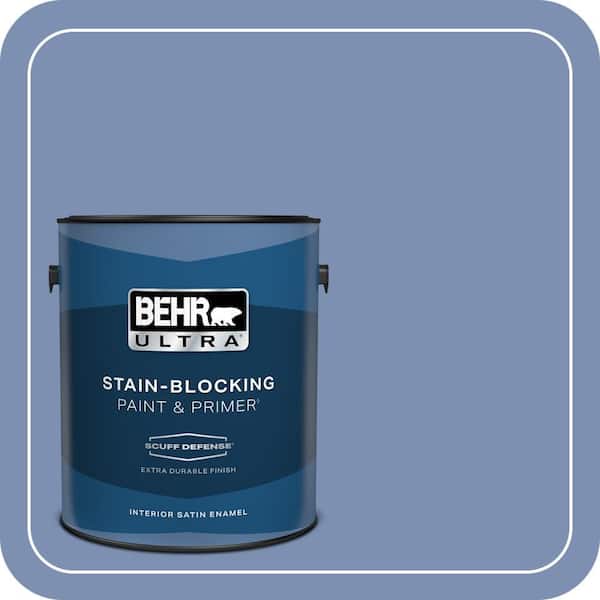 BEHR ULTRA 1 gal. #600D-5 Babbling Brook Extra Durable Satin Enamel Interior Paint & Primer