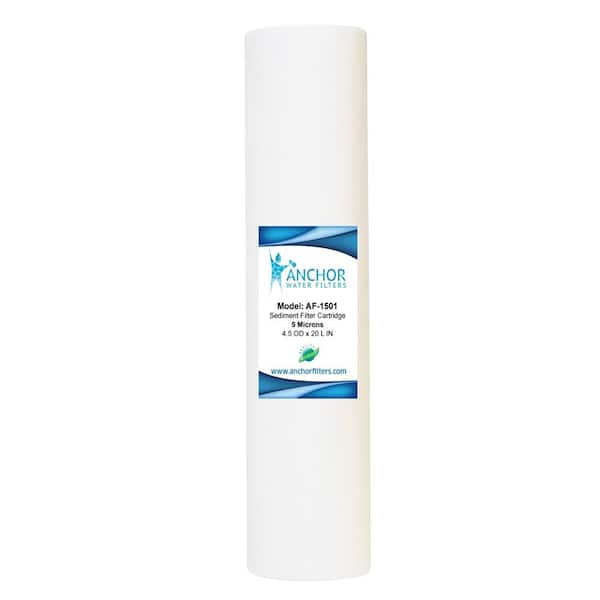 AF-1501 - Sediment Replacement Filter Cartridge for Whole House Water Filtration Systems, 4.5 in. x 20 in.