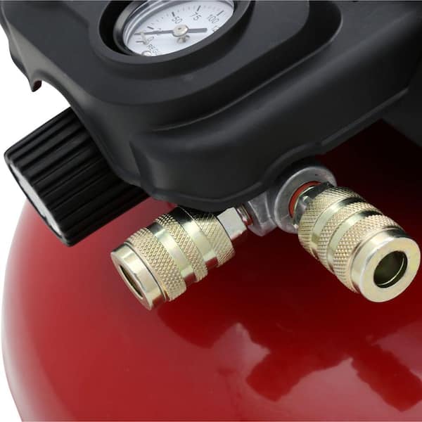 Red/Black for sale online PORTER CABLE C2002 150 PSI Portable 6 Gallon Oil-Free Pancake Air Compressor 