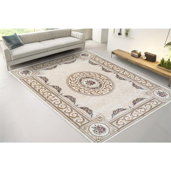Winifred Ivory 4 ft. x 6 ft. Indoor Area Rug