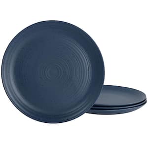 Milbrook 4-Piece Stoneware 10 in. Dinner Plate Set in Speckled Blue