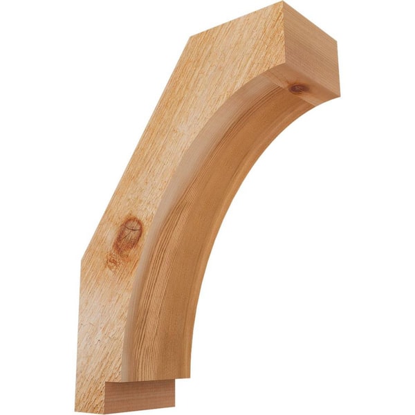 4"W x 10"D x 14"H Imperial Rough Sawn Knee Brace, Western Red Cedar