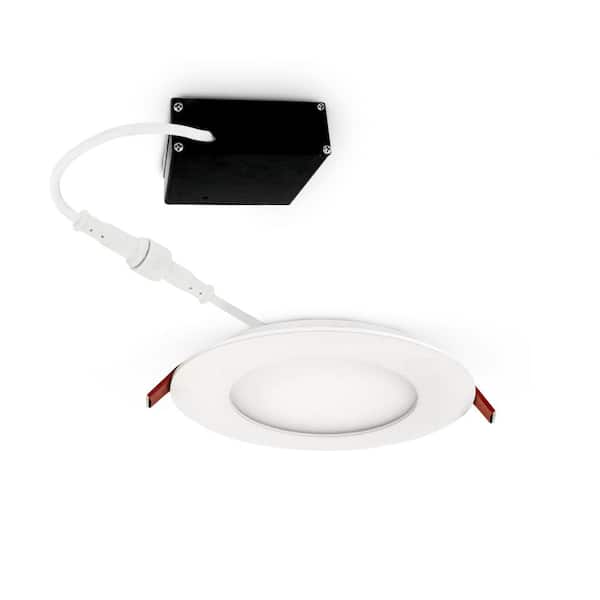 Ledpax Technology 4 in. White Integrated LED Recessed Trim