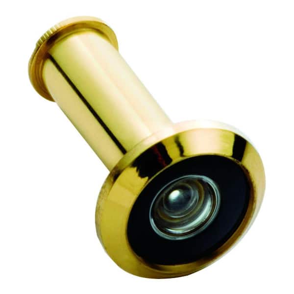First Watch Security 190 Degree Wide Angle Solid Brass Door Viewer