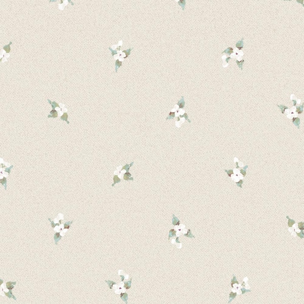 Norwall Laurel Spot Blue, Turquoise, Beige, Plum & Burgandy Vinyl Roll Wallpaper (Covers 55 sq. ft.)