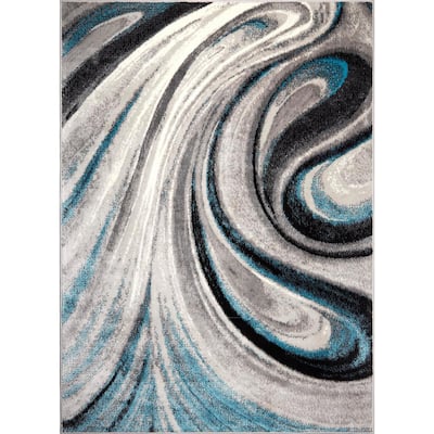 Tayse Rugs Festival Abstract Multi-Color 8 ft. x 11 ft. Indoor Area Rug  FST8900 8x11 - The Home Depot