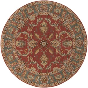 John Rust Red 10 ft. x 10 ft. Round Area Rug