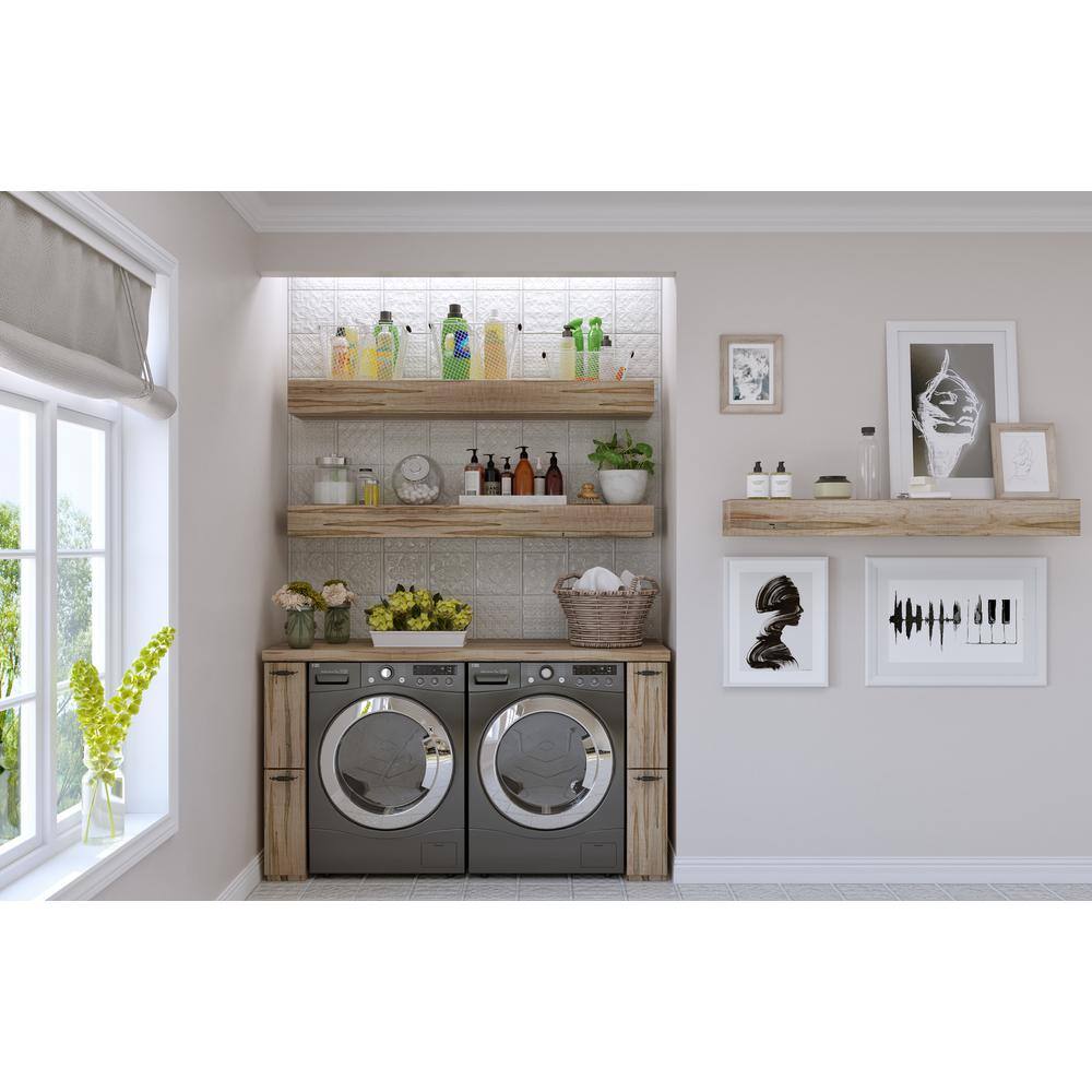Gray Ambrosia Maple Floating Wall Shelf Mantel