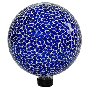 Lavender Crackled Glass Mosaic Gazing Globe - 10 in.