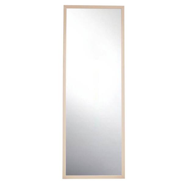Vsmile 22.8 in. W x 65 in. H Light Oak Modern Rectangle Wooden Framed Full Length Floor Mirror Standing Mirror