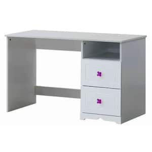 Meyer White White Vanity Table with Drawer 29 X 22 X 47