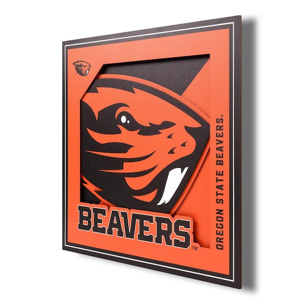 YouTheFan NCAA Oregon State Beavers 3D Logo Series Wall Art - 12x12