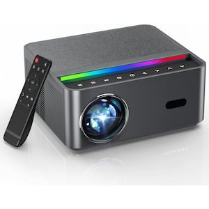 1920 x 1080 Portabl WiFi and Bluetooth Projector with 20000 Lumens Outdoor Movie Projector for Phone/PC/TV Stick