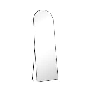 Gold Frame 18 in. W x 58 in. H Arched Metal Full Length Mirror