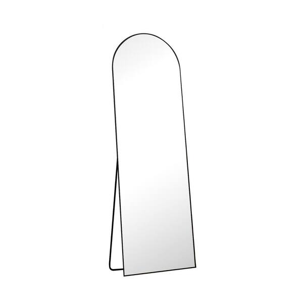 HOMLUX Gold Frame 18 in. W x 58 in. H Arched Metal Full Length Mirror
