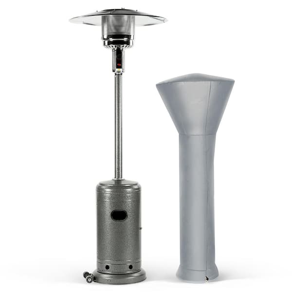 PamaPic 46,000 BTU Outdoor Stainless Steel Propane Powered Patio Heater with Cover