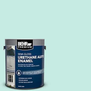 1 gal. #P440-2 Clear Aqua Urethane Alkyd Semi-Gloss Enamel Interior/Exterior Paint